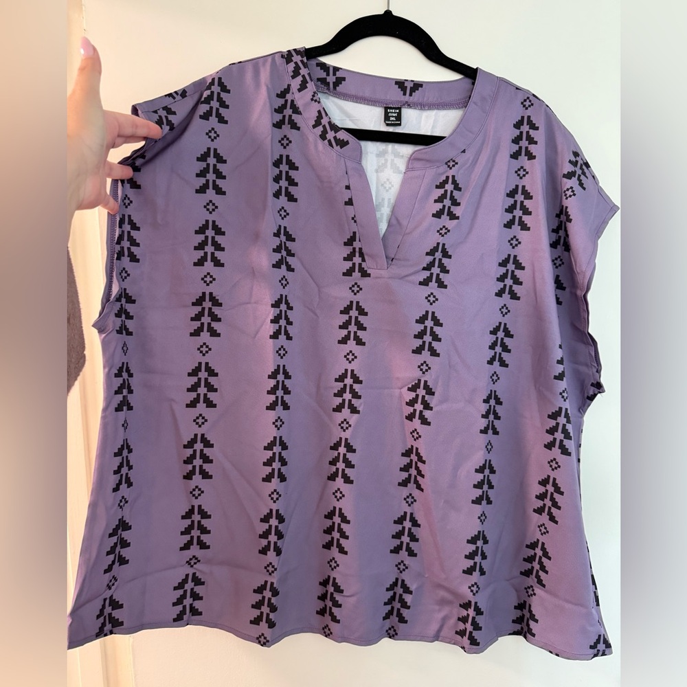 Purple Aztec Top - Picture 2 of 4